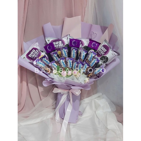 

snack bouquet ungu