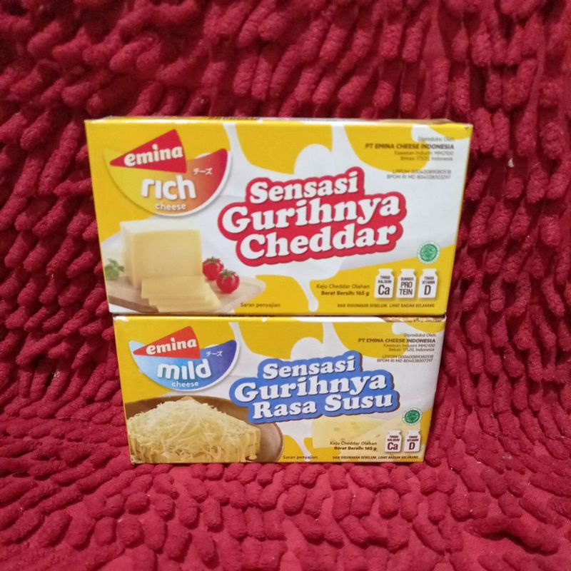 Jual EMINA CHEESE KEJU CHEDDAR 165GR Shopee Indonesia