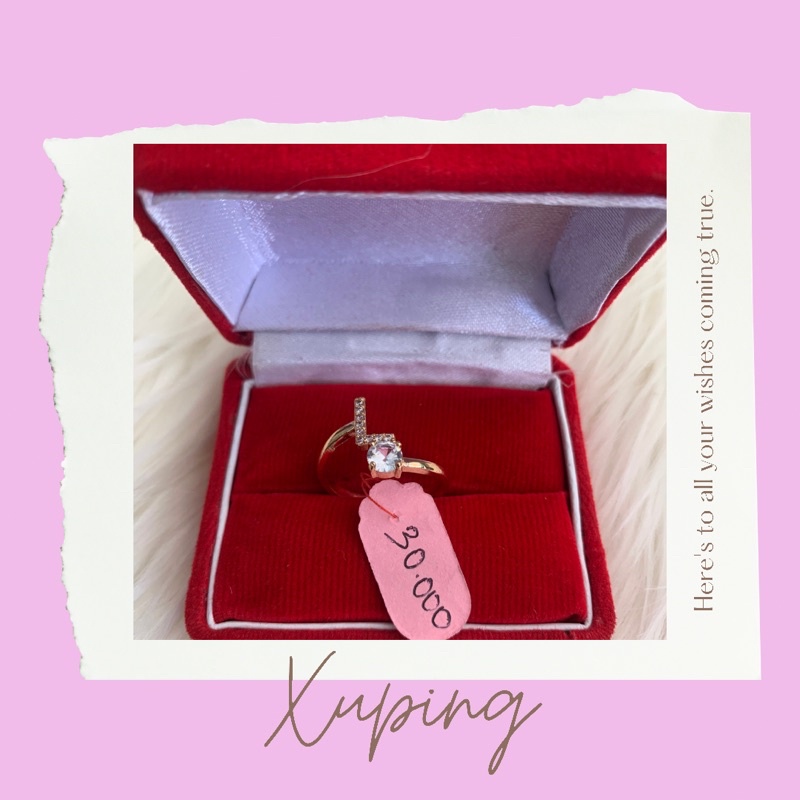 Cincin Xuping Huruf “L”
