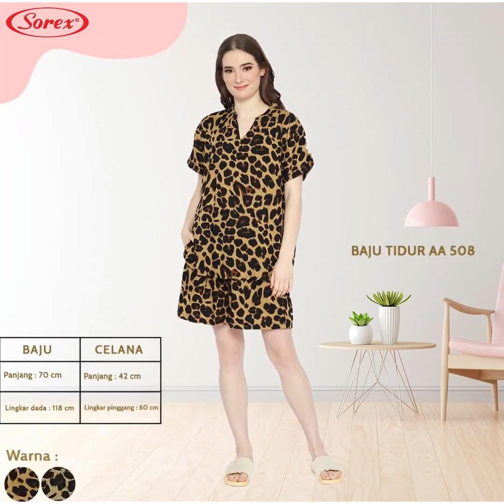 ORIGINAL TERNYAMAN Sorex Baju Tidur Set Atasan + Celana  Chill Series Rayon Premium Piyama Freesize