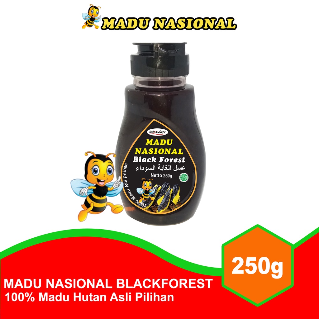 

Madu Nasional Black Forest 250gr + Propolis Polen Royal Jelly 1 Botol
