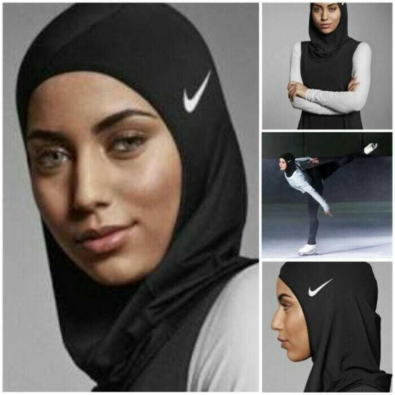 Hijab Jilbab Sport Olahraga nikee kerudung muslim senam gym sport