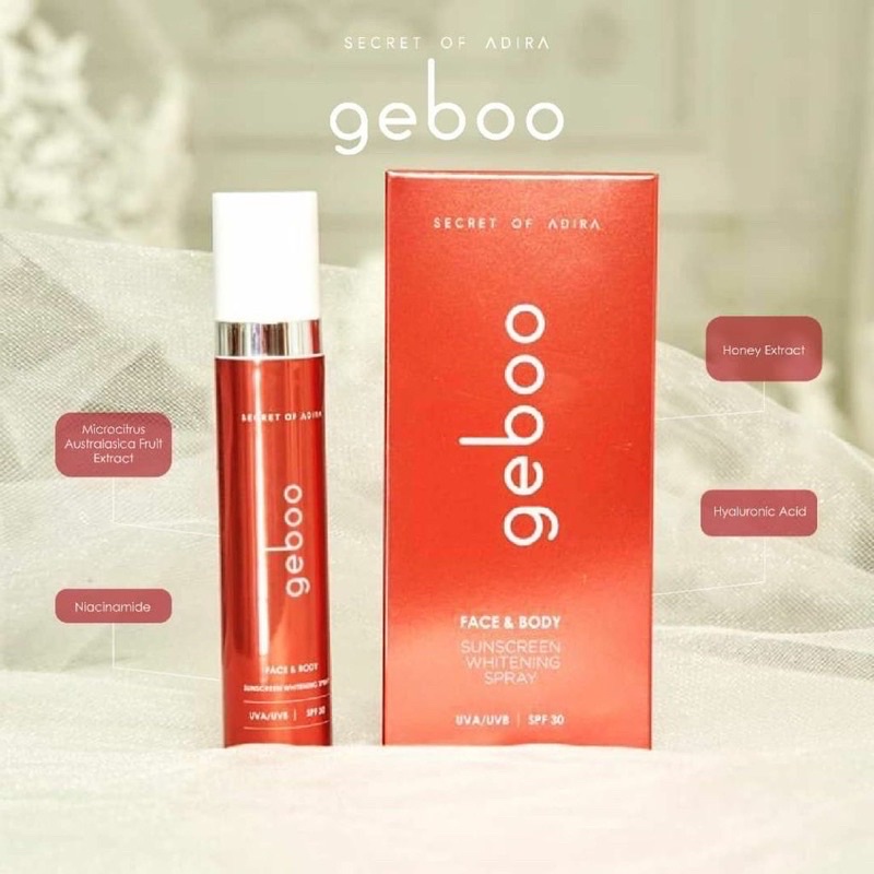 GEBOO SUNSCREEN BY SECRET OF ADIRA ORIGINAL 1000%