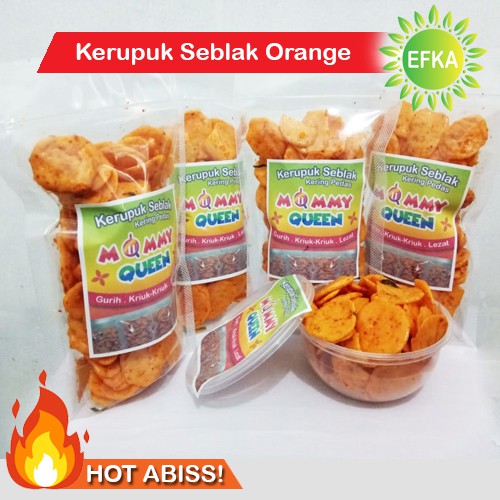 

Kerupuk Seblak Orange/Seblak Kering Original/Kerupuk Bantet/Cikruh Kriuk-Kriuk/Cemilan Lezat Pedas