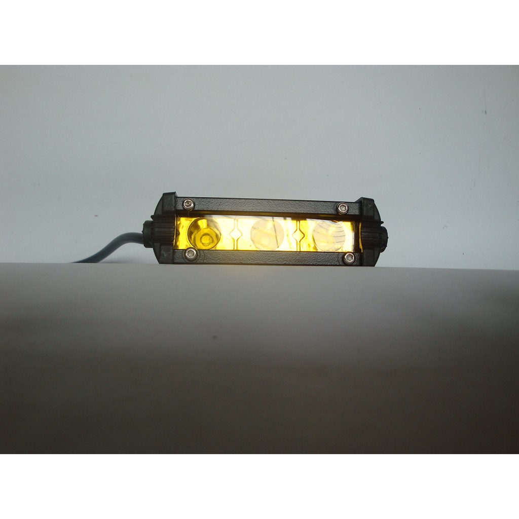 Lampu LED Tembak Sorot Cree Bar 3 Mata 9 Watt Pipih