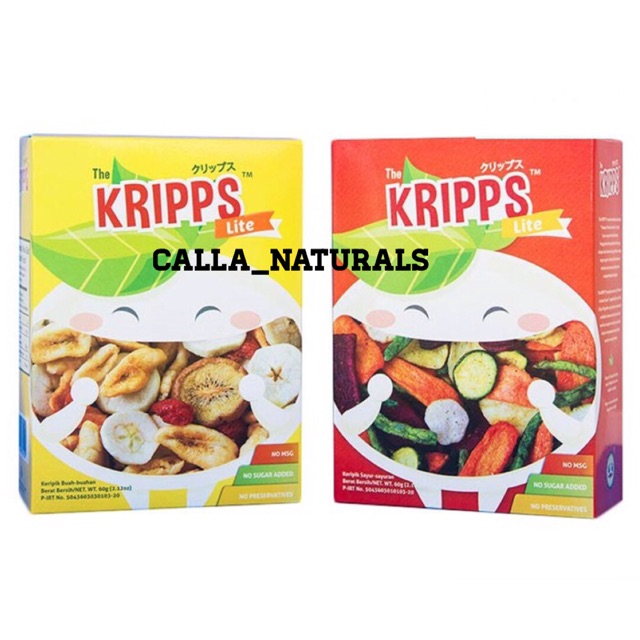 

The kripps Keripik Sayur / Buah | Gluten Free | Vegan Snack | No MSG - Lite 60 gram