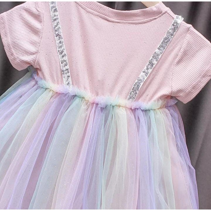 Juragan Junior [COD] CAMILLA Baju Dress Tutu Anak Perempuan Lengan Rajut Bahan Katun Usia 1-3 Tahun