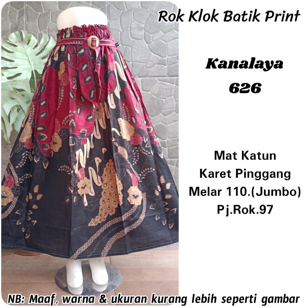 (Dijamin RealPict) Rok Batik original Pekalongan garansi harga termurah Rok Klok Modern By BellaQ-Kanalaya 626
