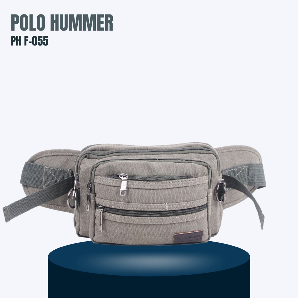 Tas Pinggang Pria Denim Kanvas - Waistbag POLO HUMMER