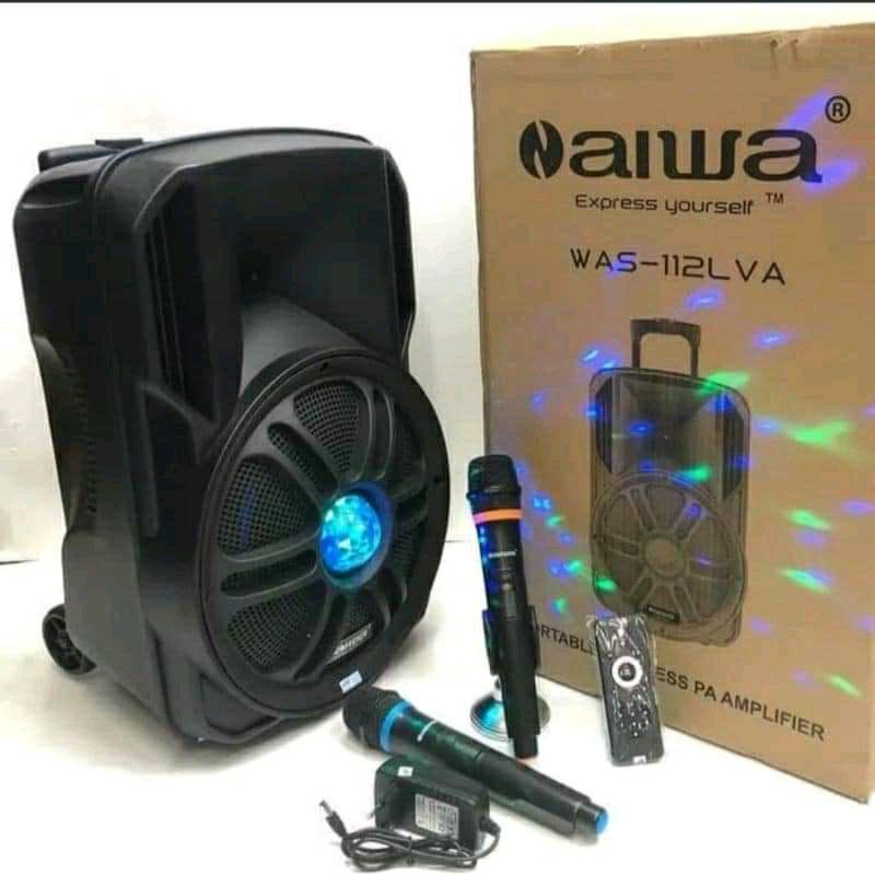 Speaker aktif portable bluetooth 12 inch Aiwa was 112Lva speker