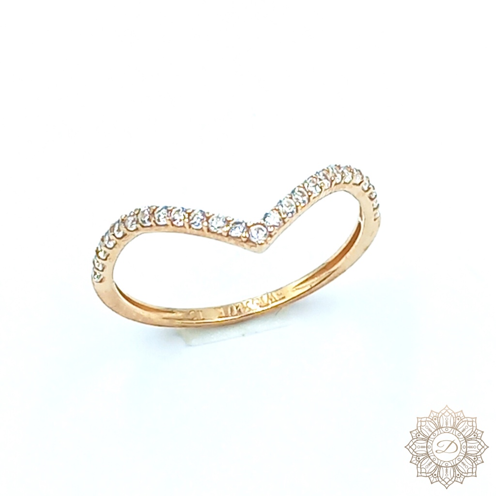 [BIG SALE] CINCIN AUREL/FUJI Cincin Emas Asli Avani Kadar 750/17K - Size (12.5,14.5)