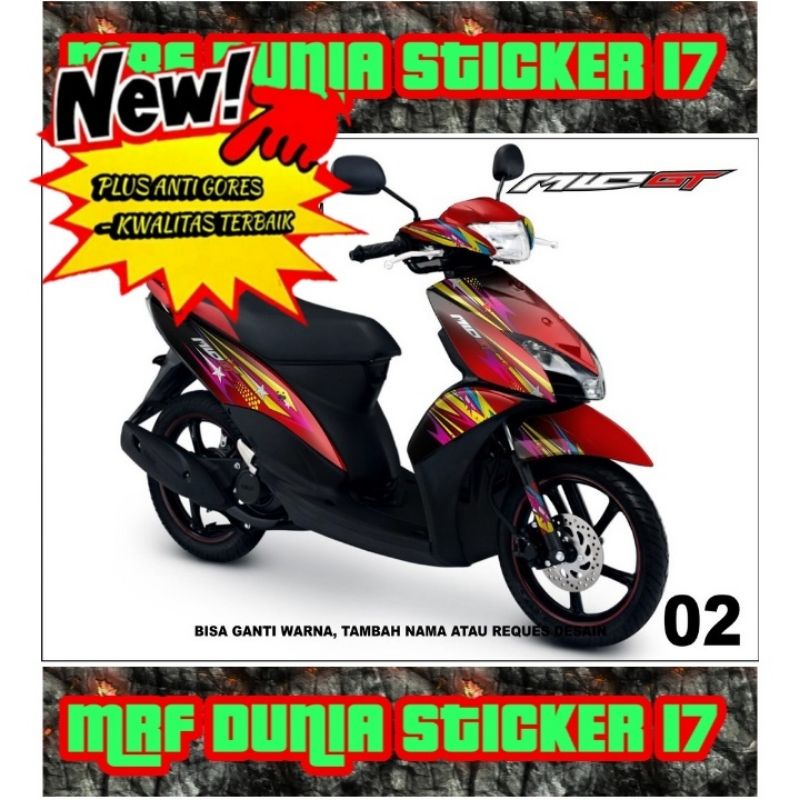 Sticker decal Mio GT Full Body dekal Mio GT Stiker Mio GT Full Body 02