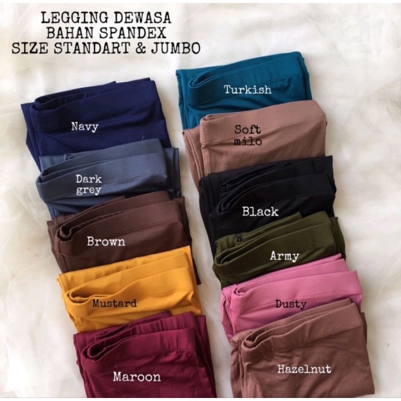 Celana Legging Anak Usia 1-12th Bahan Spandex Ukuran XS-XXL