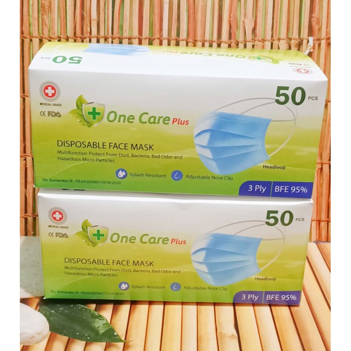 Masker ne care earloop 3 ply 1 box isi 50pcs