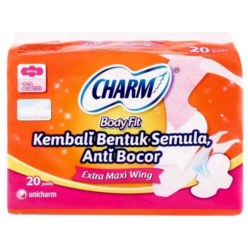 Charm Bodyfit Extra Maxi Wing 10/20/30 pads