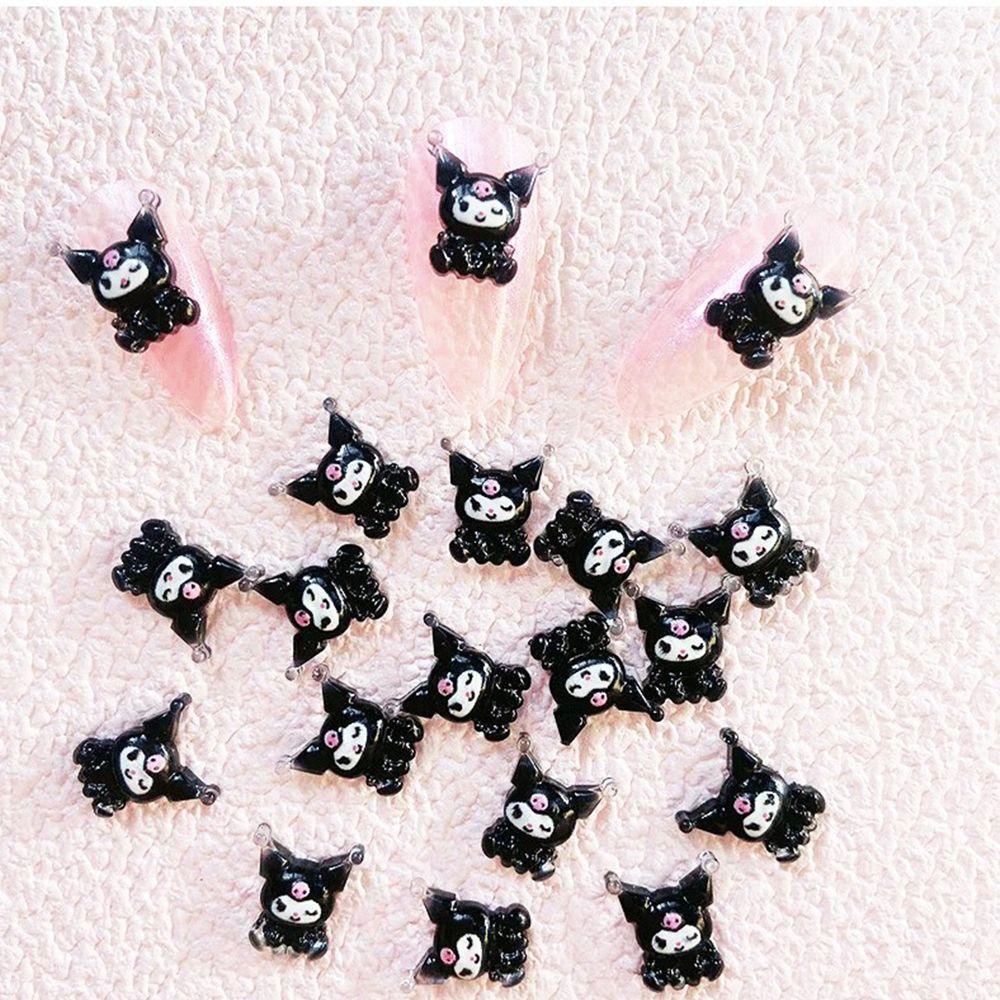 Needway   3D Pesona Kuku DIY Fashion Tahun Baru Resin Lena Belle Bear Manicure Aksesoris