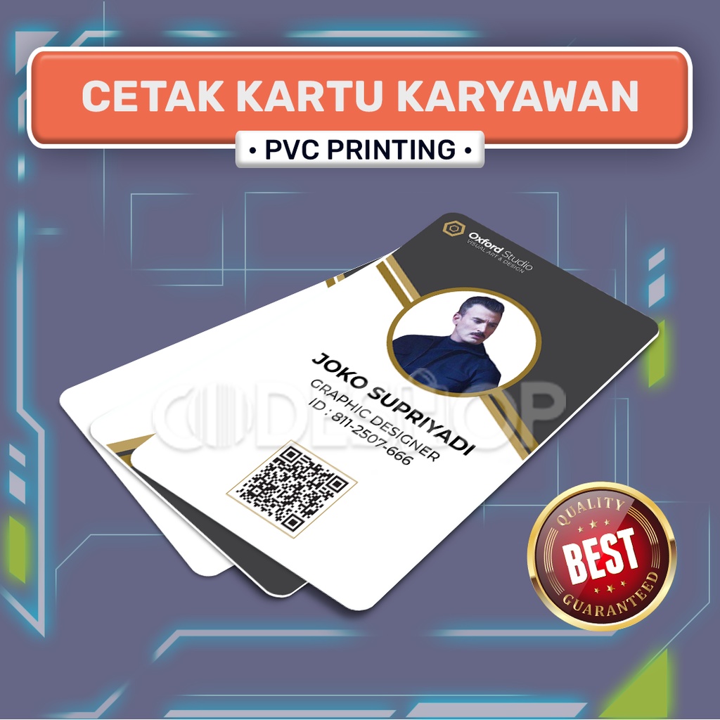 Cetak Kartu ID Card Karyawan PVC Premium