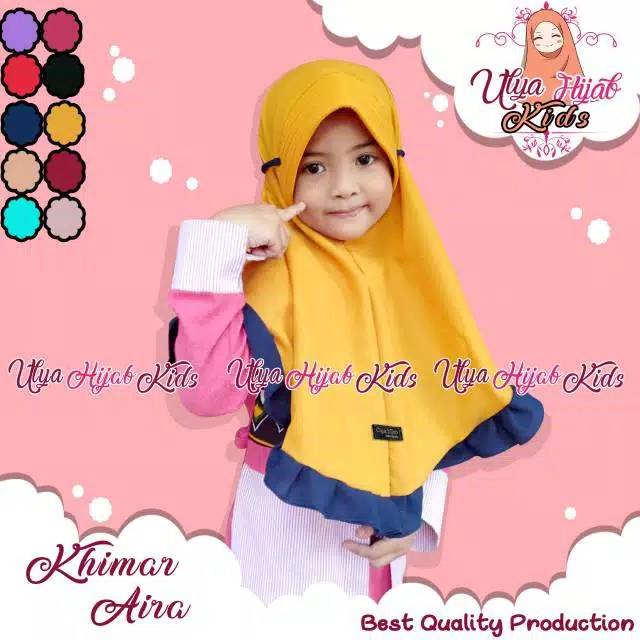 ORI  Bani Batuta Krukid Ayesa / Kerudung Anak / Jilbab Anak Instan