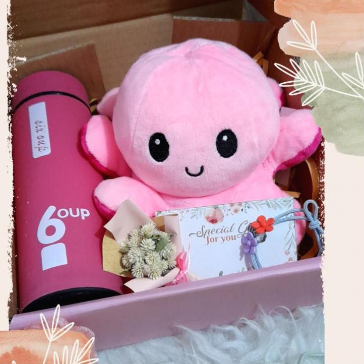 

{H-ODY> {✓> d1) Kotak Kado Boneka Gurita Botol Kaca 6oup Hampers Ulang Tahun Gift Box Kado Anniversarry Kado Bestie Hadiah Ultah Anak Sahabat Kado Pacar Kado Cewek Kado Wisuda {✯✯✯✯✯>