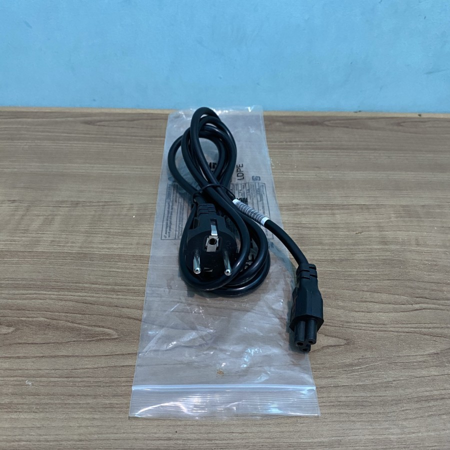 Kabel Power Charger Adaptor Laptop/Notebook  Colokan 3 Lubang 1.8Meter Original
