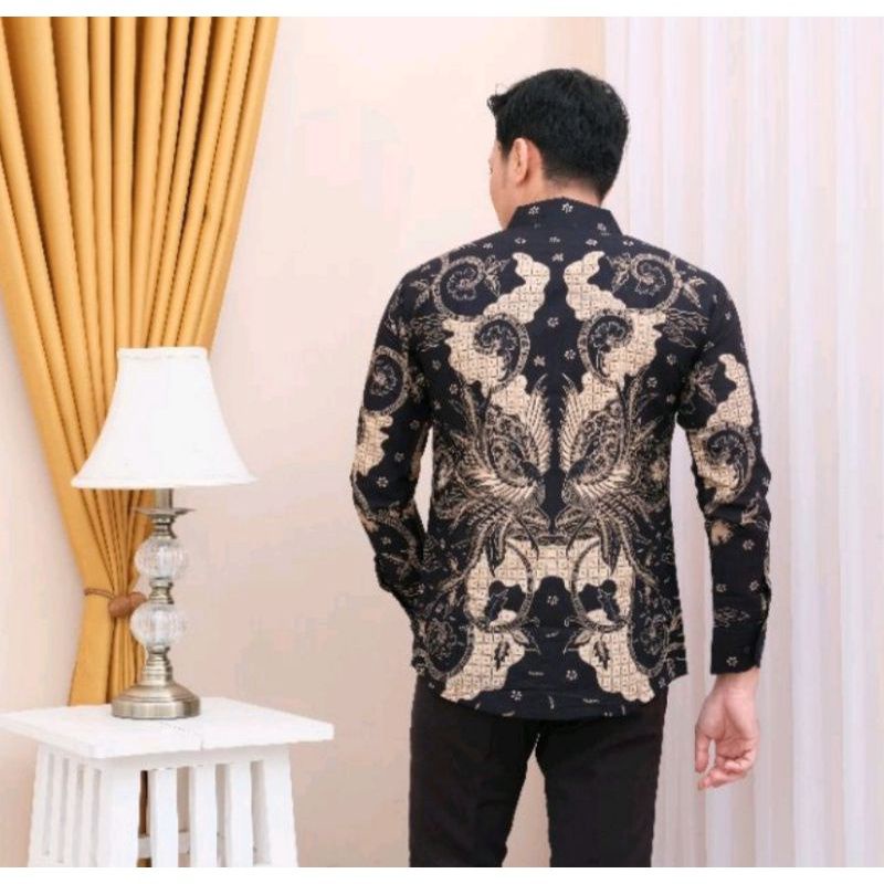 KEMEJA BAJU BATIK PRIA SLIMFIT LAPIS FURING