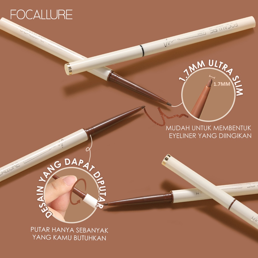 FOCALLURE FA243 Waterproof Eyeliner Gel pencil-Make up Mata