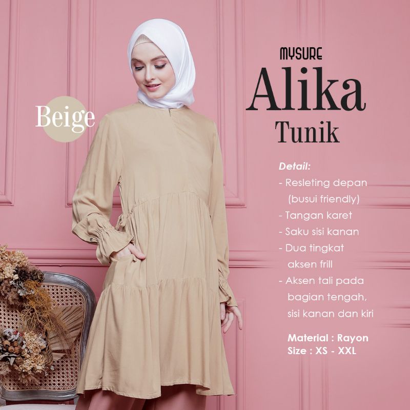 Alika tunik / tunik rayon / atasan rayon / tunik rayon adem