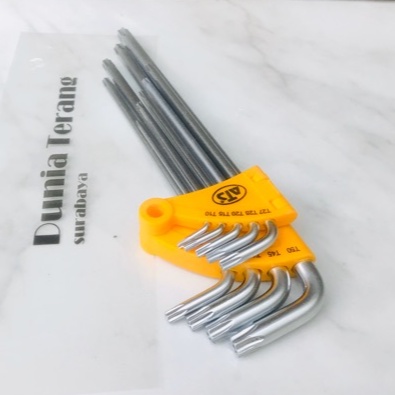 Kunci L Set Torx Key ATS 9 Pcs Panjang Bintang - L Torx Key Long 9pcs