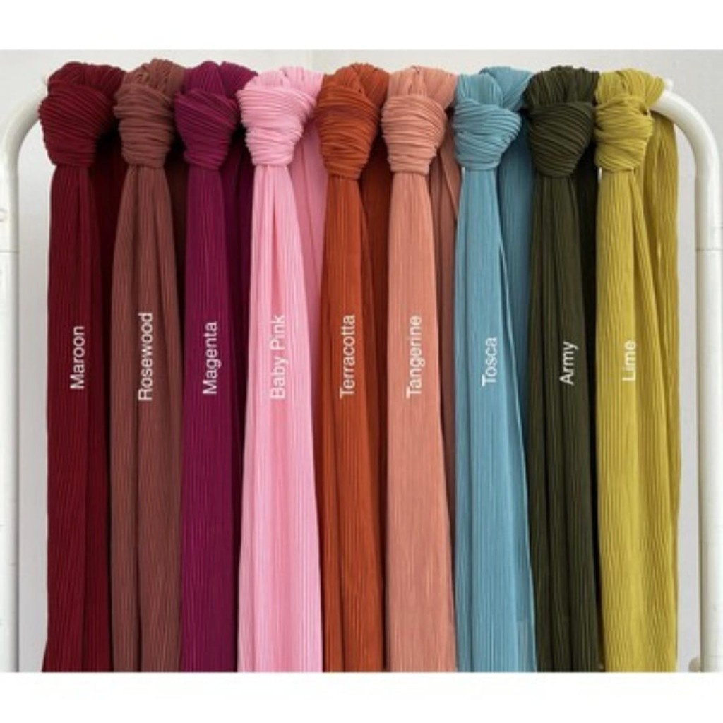 VS - PASHMINA PLISKET SHAWL PREMIUM/PASHMINA PLISKET PANJANG FULL PLISKET - HIJAB HAVANA WANITA