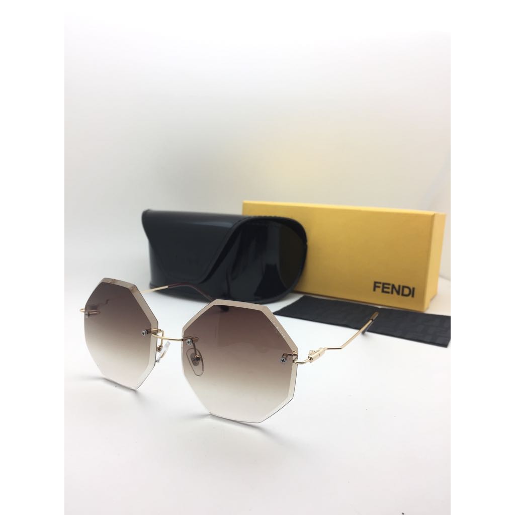 Kacamata Fendi 17117 Anti UV Sunglasses Persegi Wanita