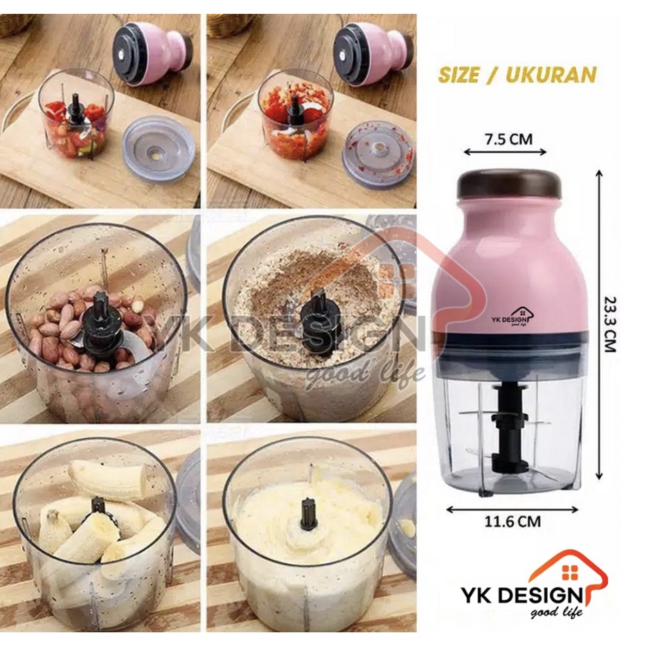 Blender / Penggiling daging sayur buah-buah meat mincer chopper kapsul mini