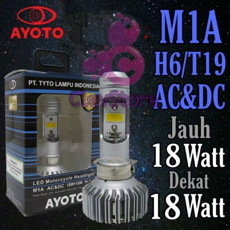 led h6 ayoto m1a oginal motor metic bebek