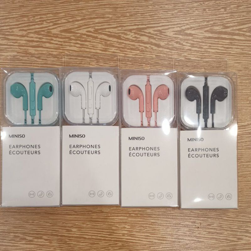 Jual Headset Earphone Miniso Original Shopee Indonesia