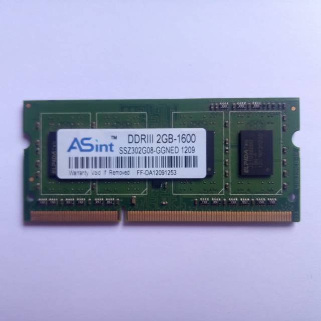 RAM Laptop 2GB DDR3