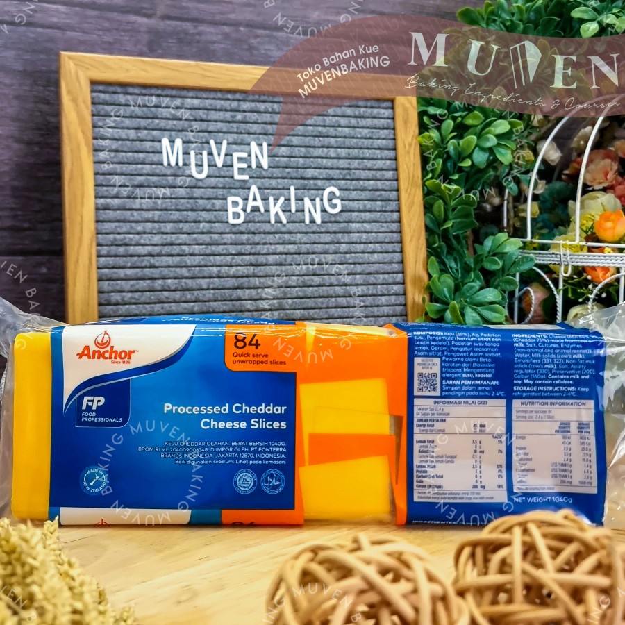 

ANCHOR SLICED CHEDDAR COLORED 1.04 KG