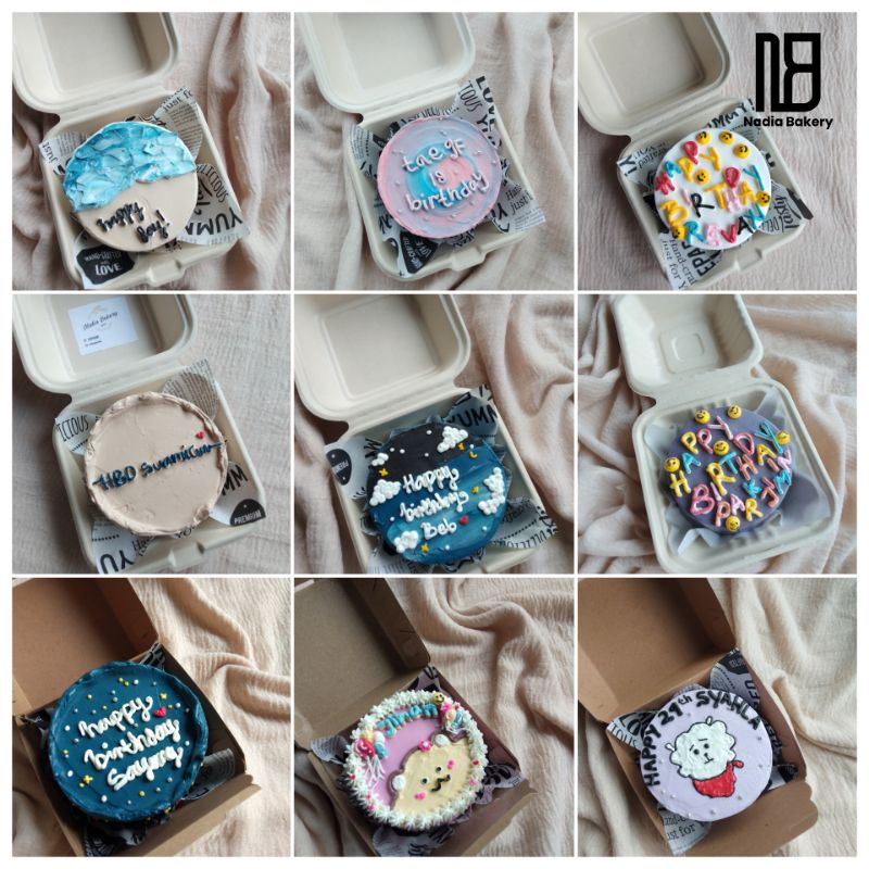 Korean lunch box cake | bento cake