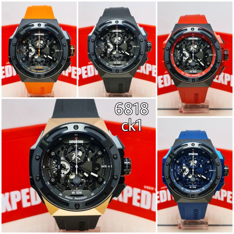 jam tangan pria Expedition E6818M 6818 ORIGINAL BERGARANSI RESMI