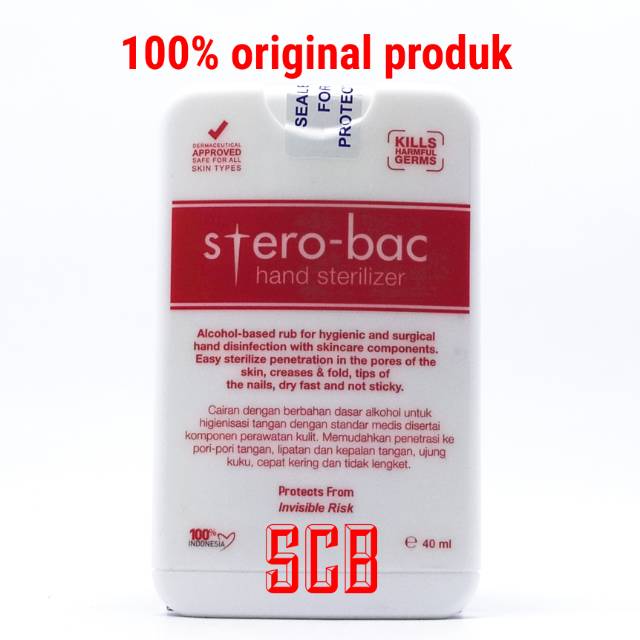 Sterobac Hand Sterilizer 40ml / Stero-bac Hand Sterilizer