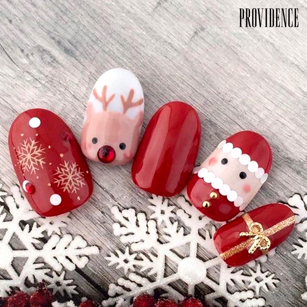 Providence 100Pcs/Box Ultra-thin Pearlescent Colored Christmas Snowflake Nail Art Sequins