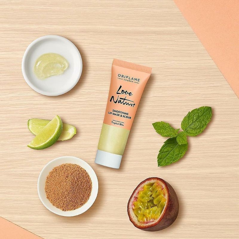 Jual Love Nature Smoothing Lip Mask & Scrub Tropical Bliss Shopee