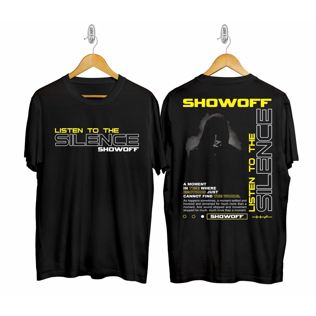 Kaos murah Kaos distro murah baju  distro pria t-shirt murah combed30s show off listen