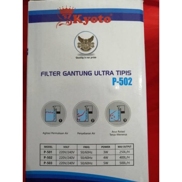 Pompa Aquarium Aquascape filter gantung KYOTO P 502