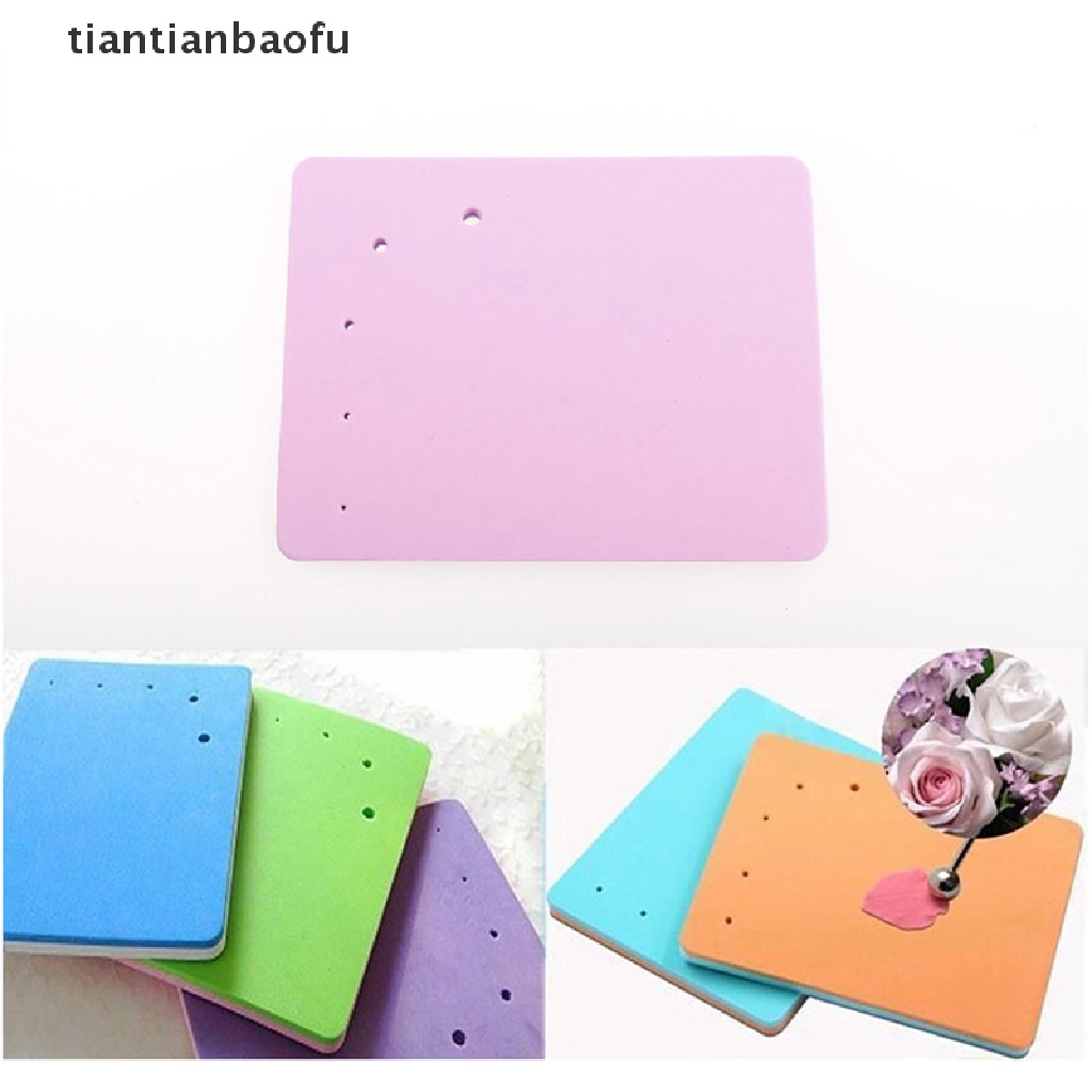 [tiantianbaofu] Sponge Cake Foam Pad Flower Modelling Paste Fondant Mat For Sugar Craft Decor Boutique