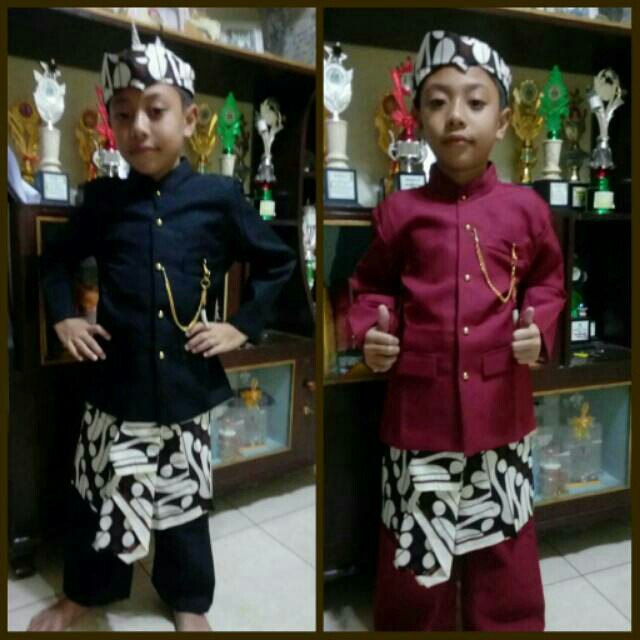Baju Adat Jawa Basofi Anak / Baju Adat jawa/ Basofi Anak