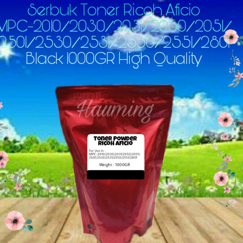 Serbuk Toner Ricoh Aficio MP C2010 C2030 C2031 C2050 C2051 C2501 C2530 C2551 C2801 Black 1kg