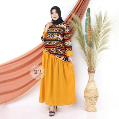 Couple Batik Keluarga Gamis Lonceng Model Jazz Gamis Jazzy Couple Gamis Batik Kerah Jazz Batik Murah