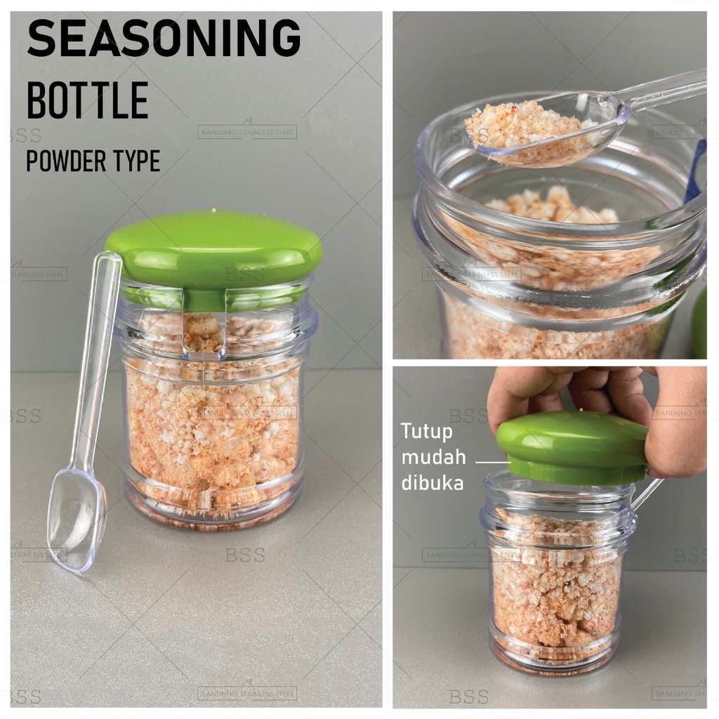 Seasoning Bottle 180ml 200ml Botol Tempat Bumbu Gula Garam Kecap Minyak Botol Tebal