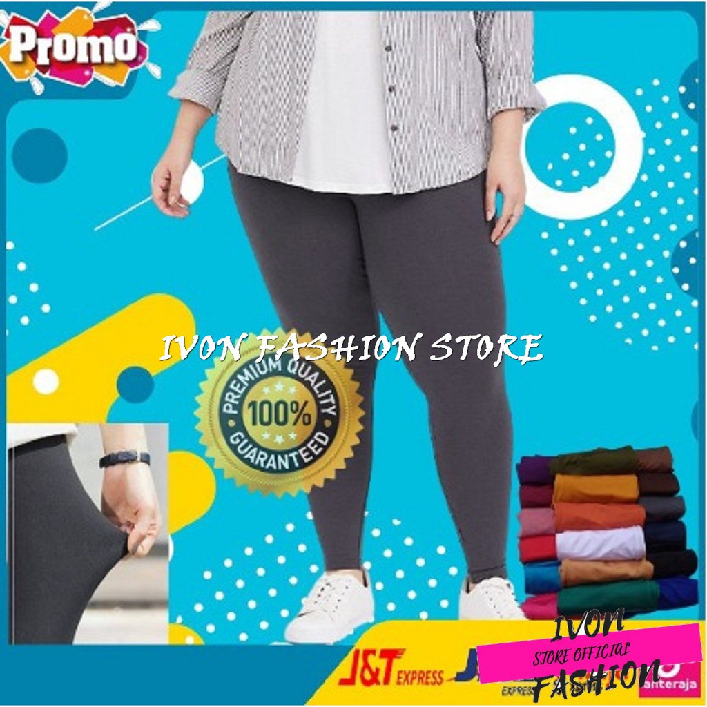 Celana Legging Lejing Leging Panjang Wanita Jumbo Spandek Murah Licin Murah Bisa COD