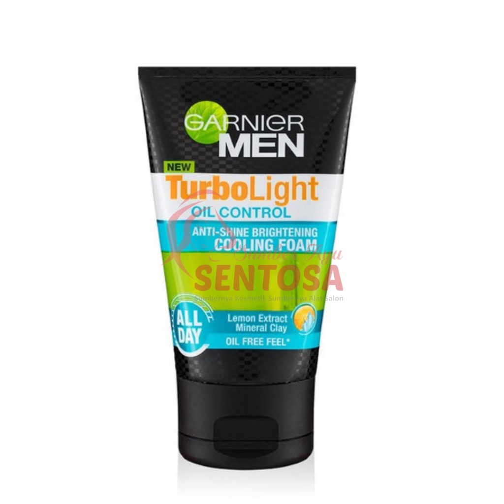 GARNIER MEN  TURBOLIGHT OIL CONTROL ANTI-SHINE BRIGHTENING COOLING FOAM 50 ML