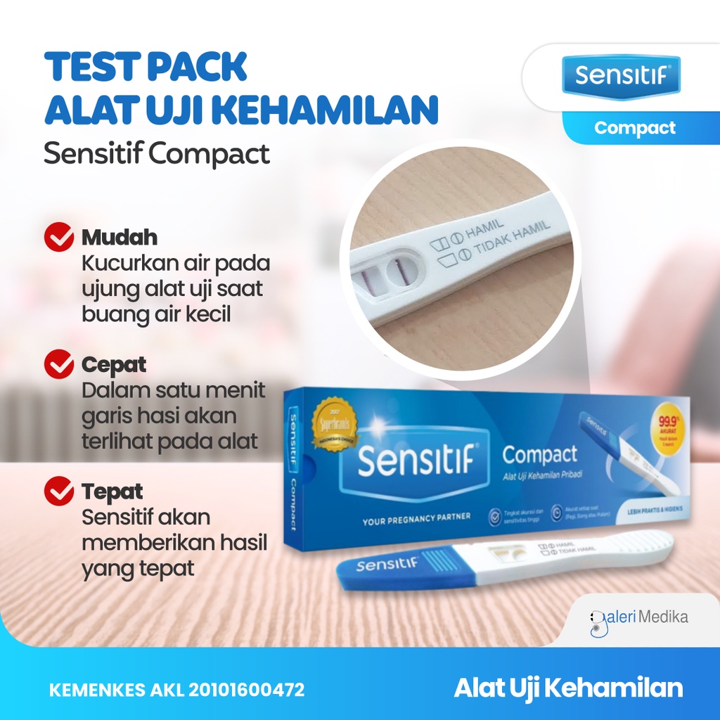 Sensitif Compact - Alat Uji kehamilan